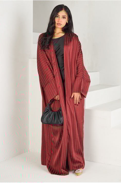 Kimono à strass rouge