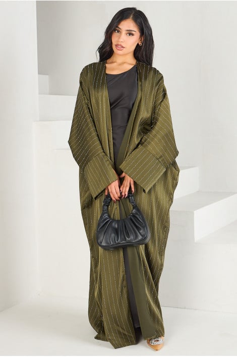 Kimono à strass vert
