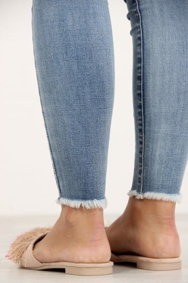 Mules à franges