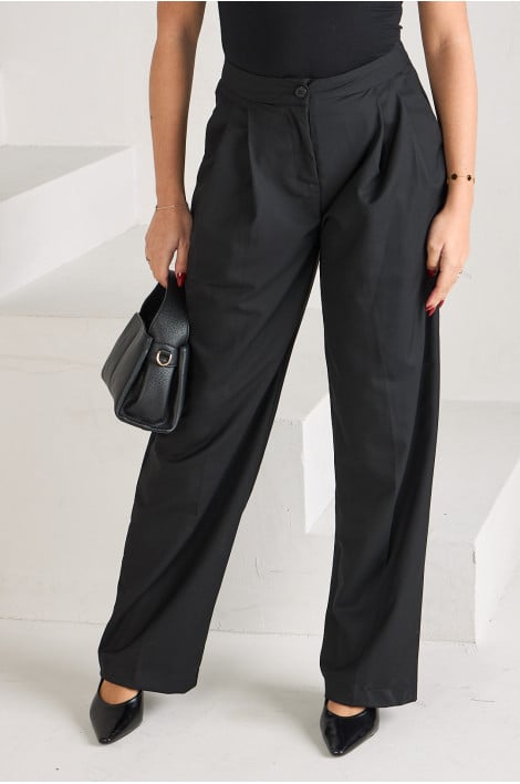Pantalon à pinces noir