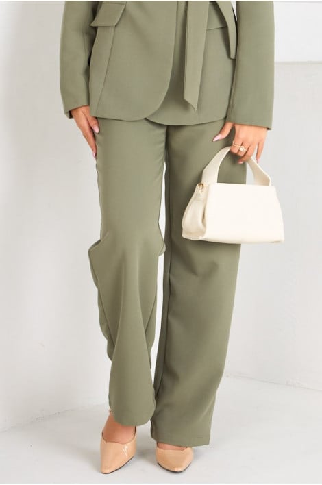 Pantalon de tailleur kaki